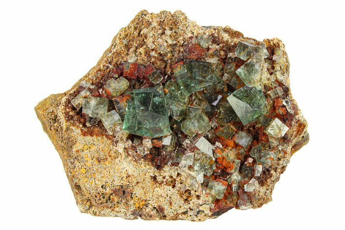 Fluorescent Green Fluorite Cluster - Diana Maria Mine, England #301657